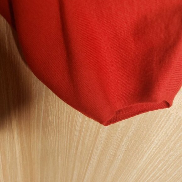 H&M Womens New Red Cowl Neck Cropped Large Sleeve Sweater XL - Picture 4 of 8